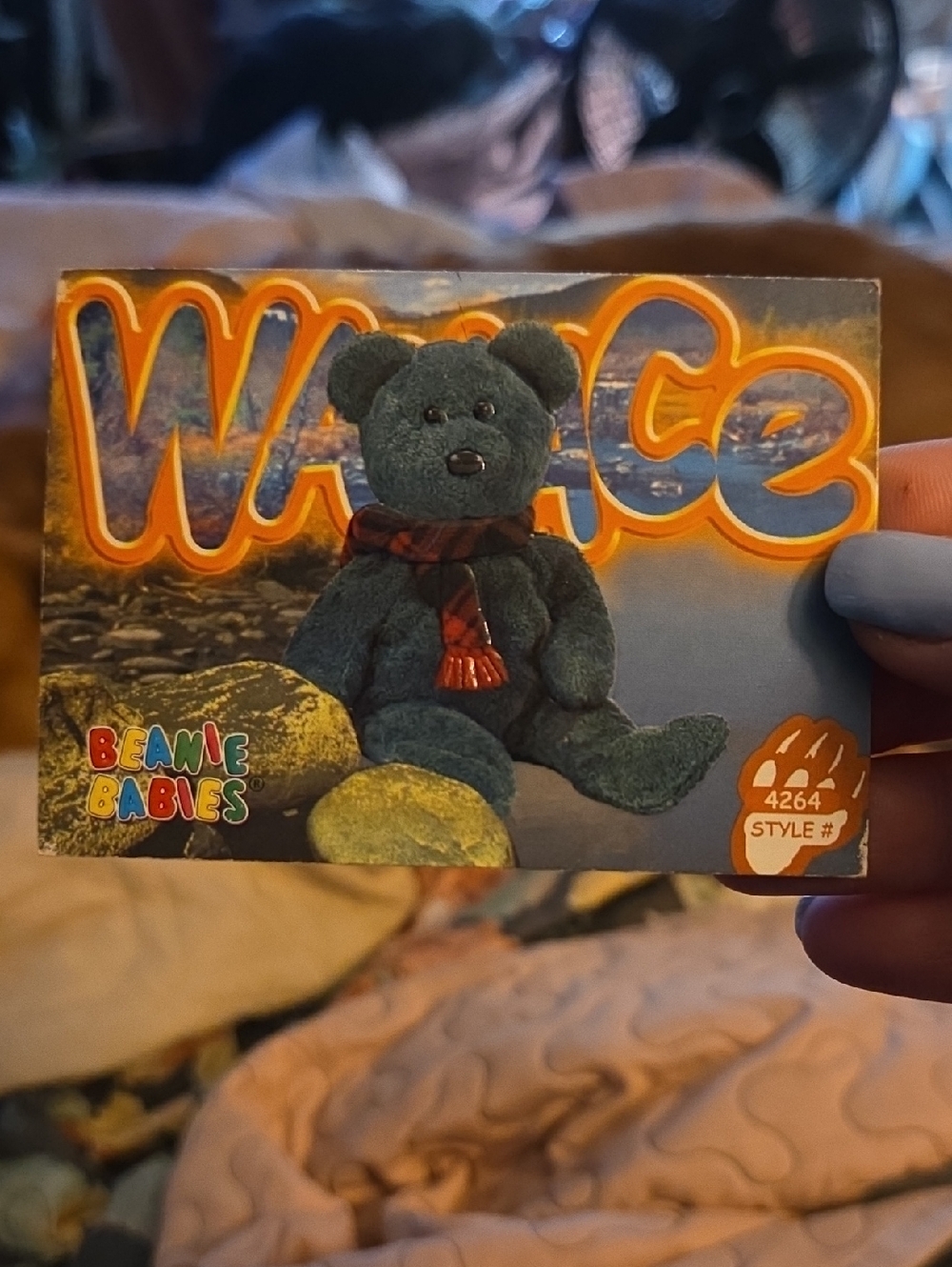 Ty Beanie Baby Wallace Trading Card